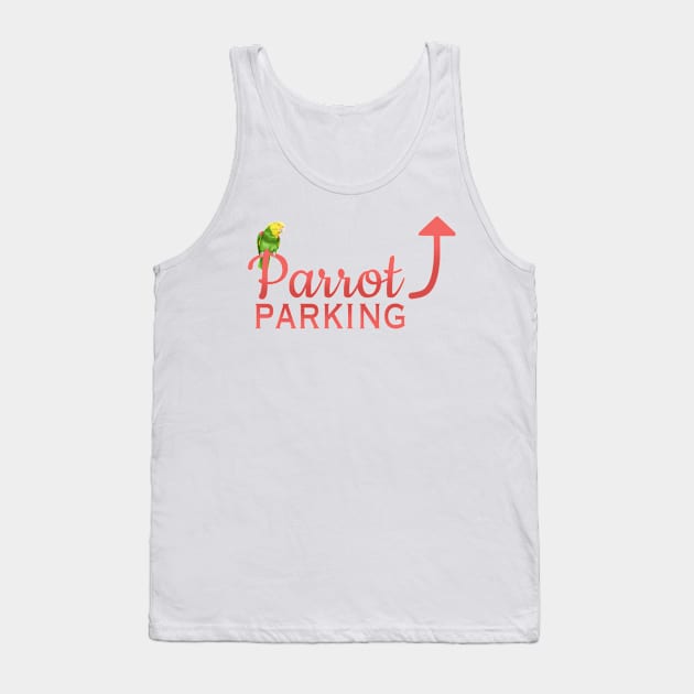 Parrot Parking - Double Yellow-Headed Amazon Tank Top by HappyWings